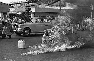 Monk's self-immolation Lam Van Troc burning himself to death June 11, 1963.