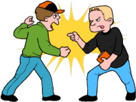 boys fighting