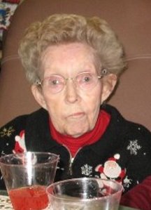 Granny Wham on her last Christmas with us.